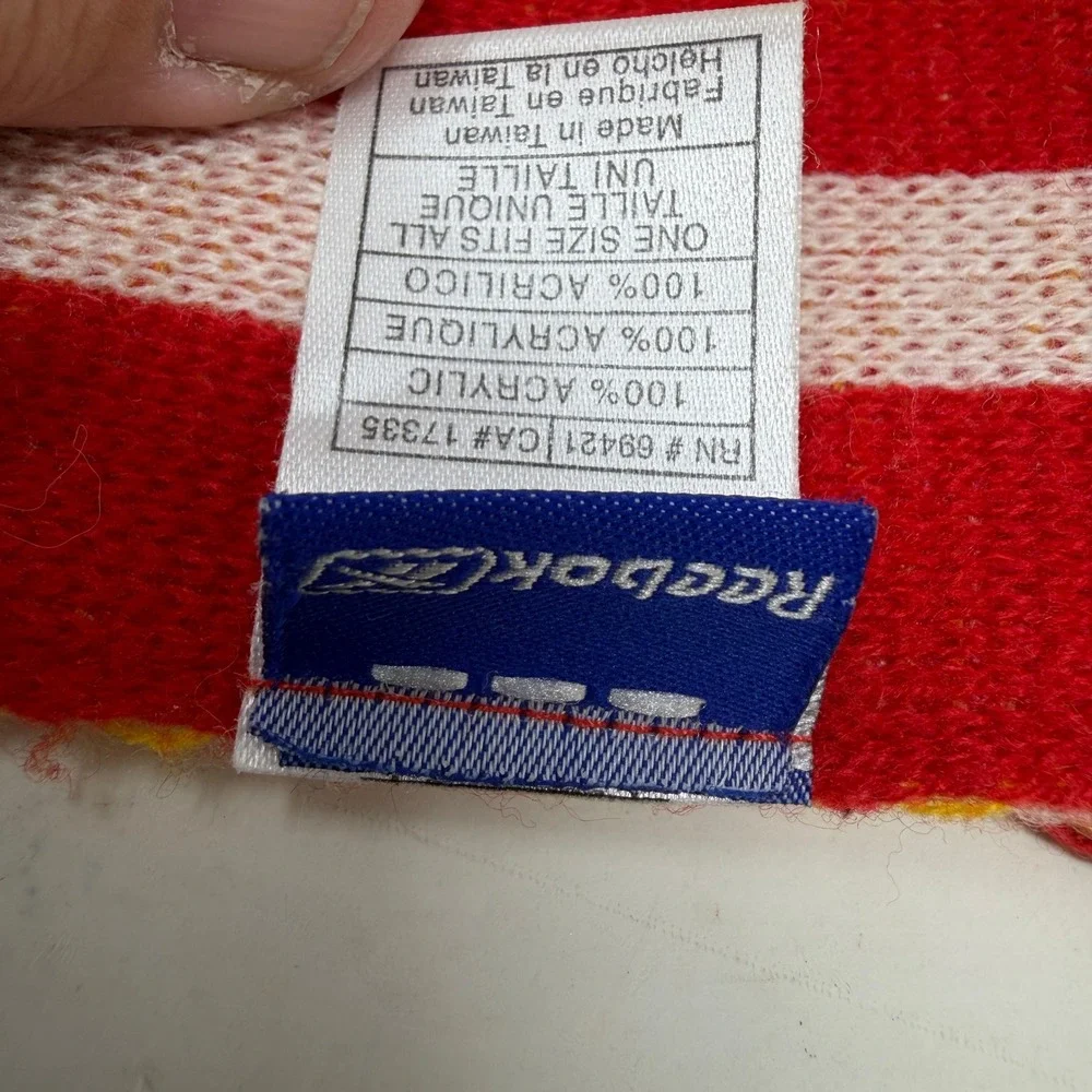 Kansas City Chiefs Scarf Unisex OS Red Gold NFL Football Reebok EUC